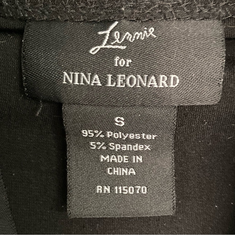 Nina Leonard black shrug cropped jacket cardigan size S - Picture 4 of 5
